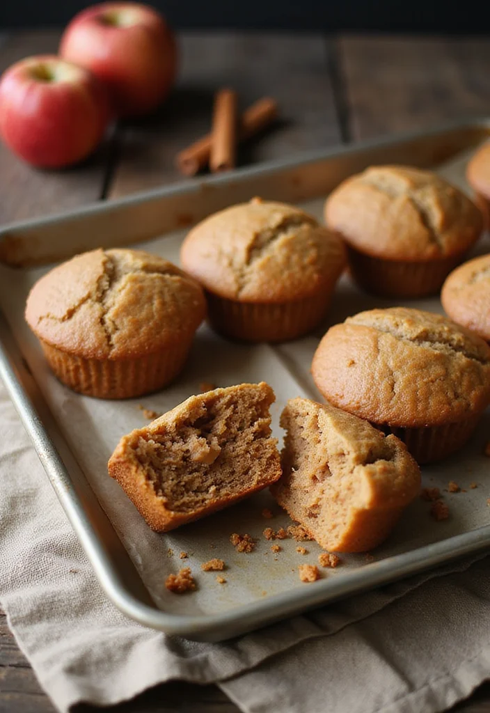 10 Apple Vegan Recipes for Cozy Seasonal Cooking - 5. Spiced Apple Muffins