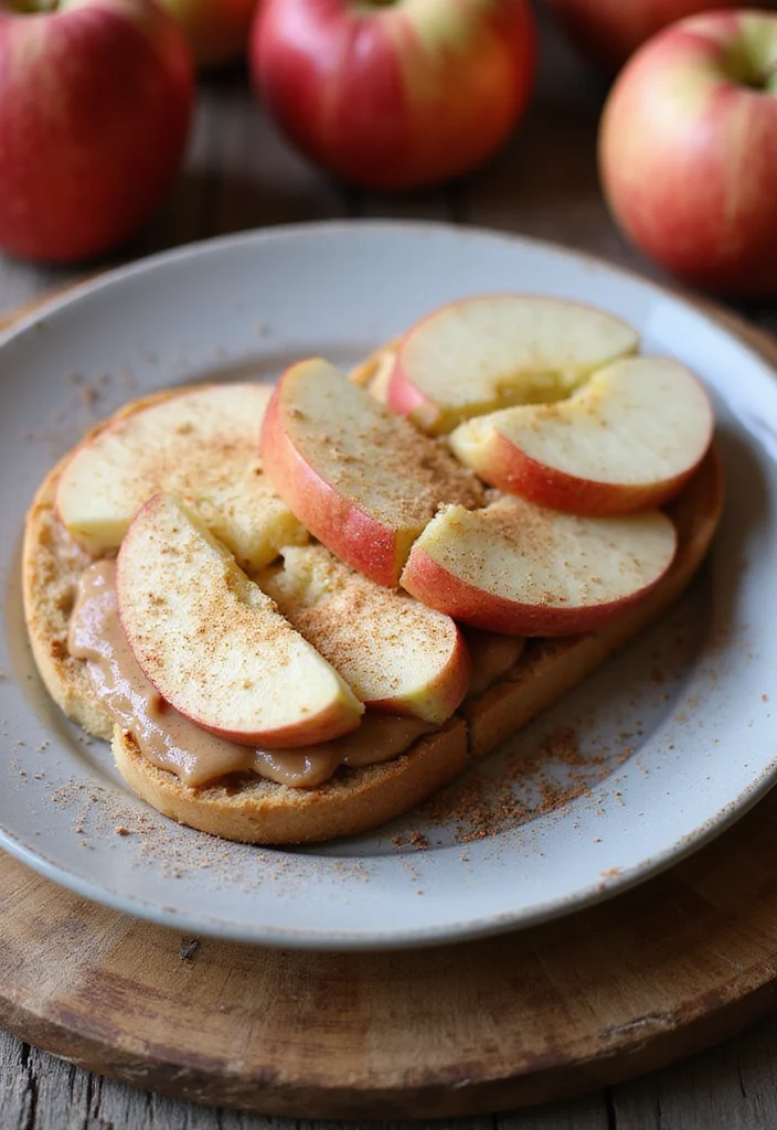 10 Apple Vegan Recipes for Cozy Seasonal Cooking - 8. Apple and Almond Butter Sandwich