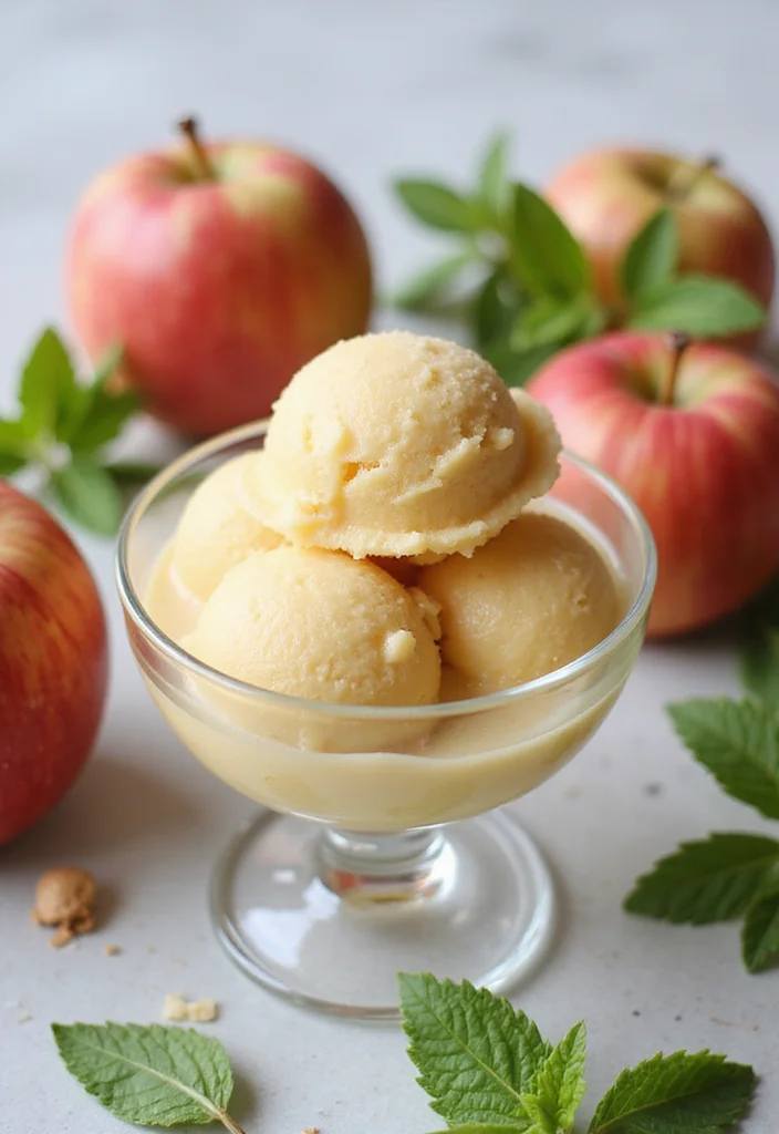 10 Apple Vegan Recipes for Cozy Seasonal Cooking - 9. Vegan Apple Sorbet