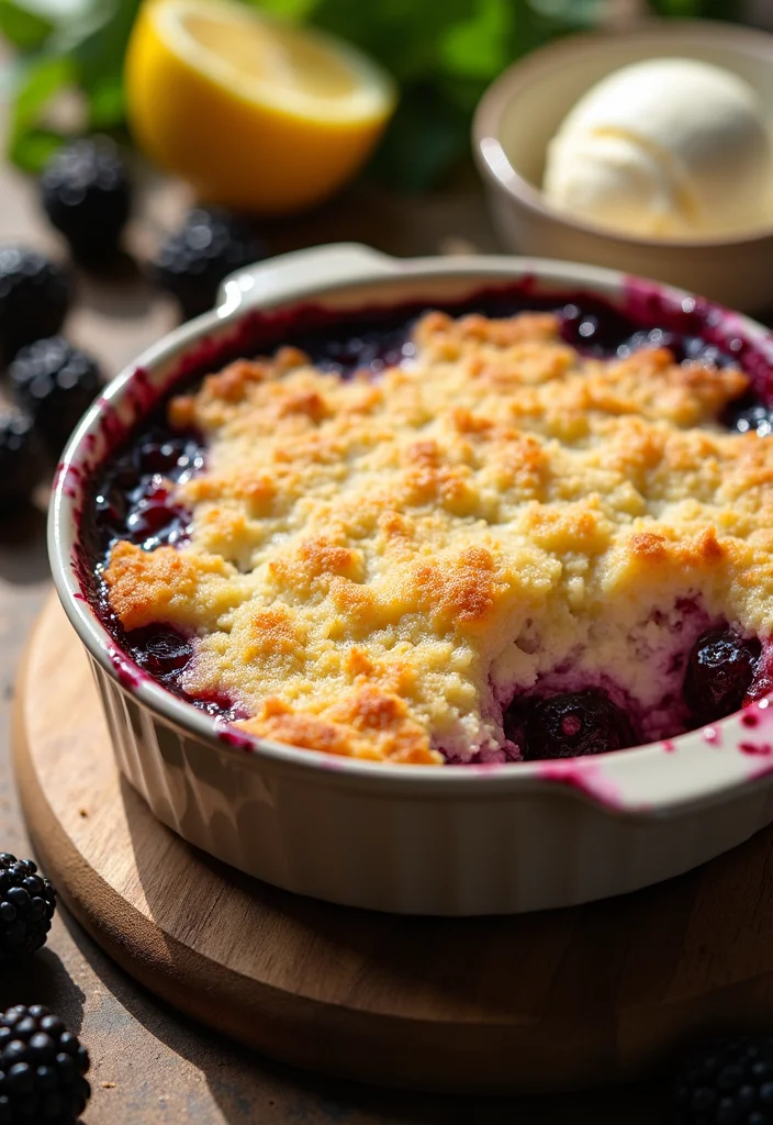 10 Blackberry Dessert Recipes for Juicy Seasonal Treats - 1. Blackberry Lemon Vanilla Crumble