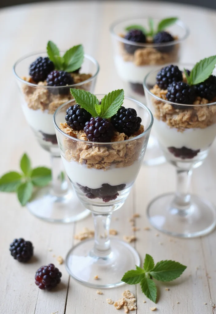 10 Blackberry Dessert Recipes for Juicy Seasonal Treats - 7. Blackberry Yogurt Parfait