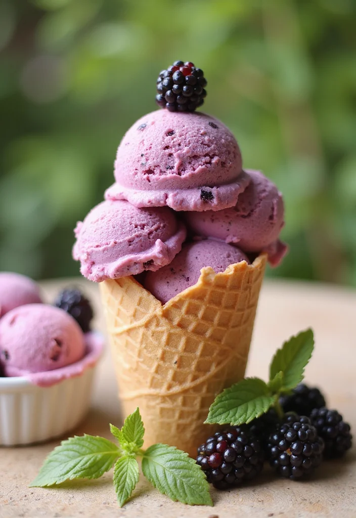 10 Blackberry Dessert Recipes for Juicy Seasonal Treats - 8. Blackberry Ice Cream