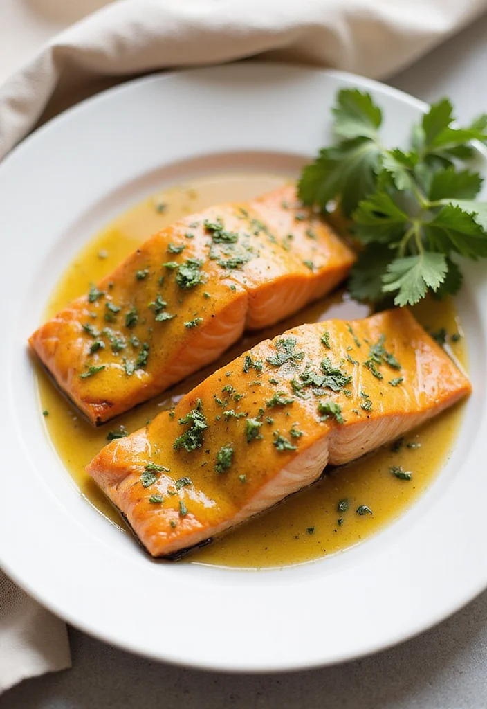 10 Five Ingredient Dinner Recipes Ready in Minutes - 10. Honey Mustard Glazed Salmon