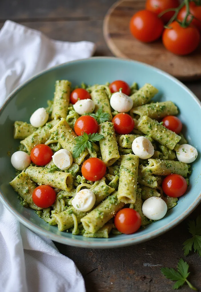 10 Five Ingredient Dinner Recipes Ready in Minutes - 5. Pesto Pasta Salad
