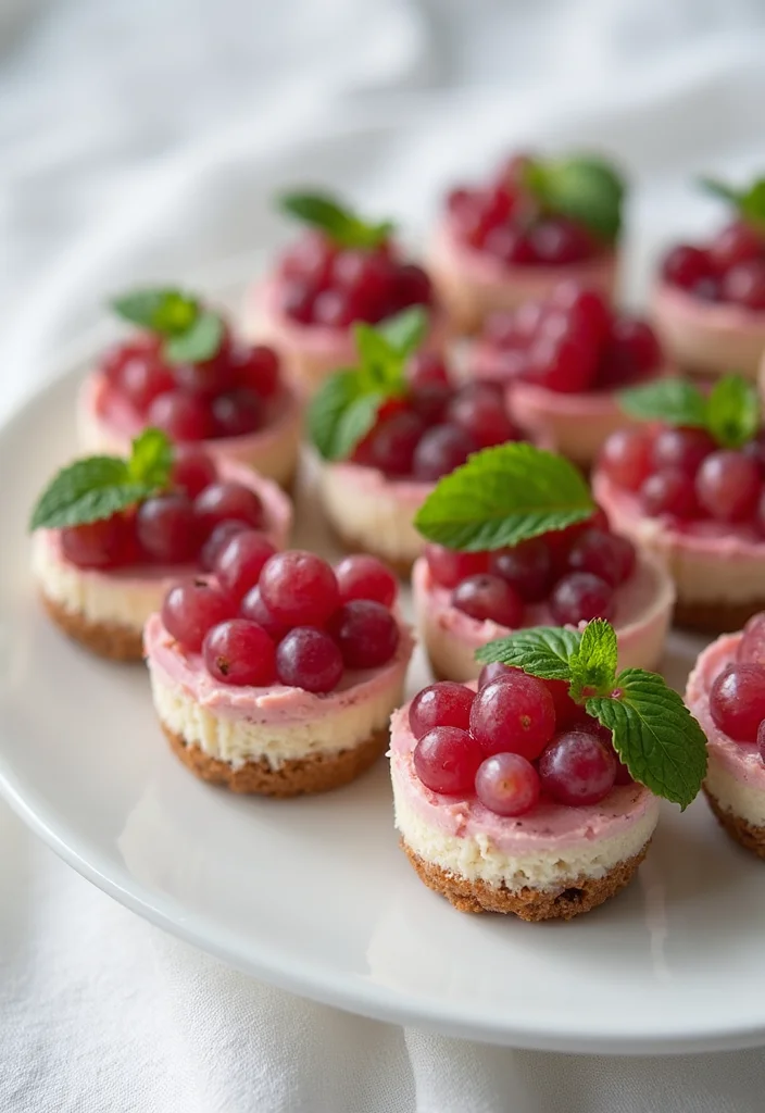 10 Gourmet Grape Dessert Recipes You Need to Try - 2. Grape Cheesecake Bites