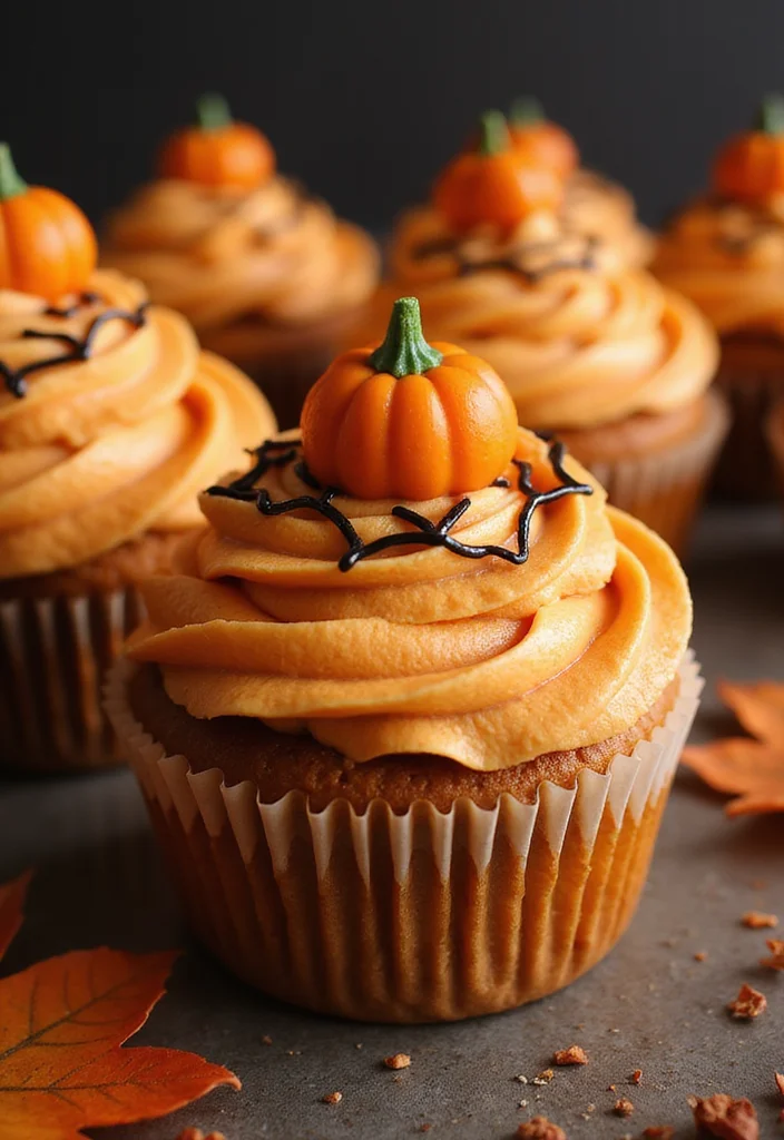 10 Halloween Vegan Recipes Fun and Festive - 1. Pumpkin Spice Vegan Cupcakes