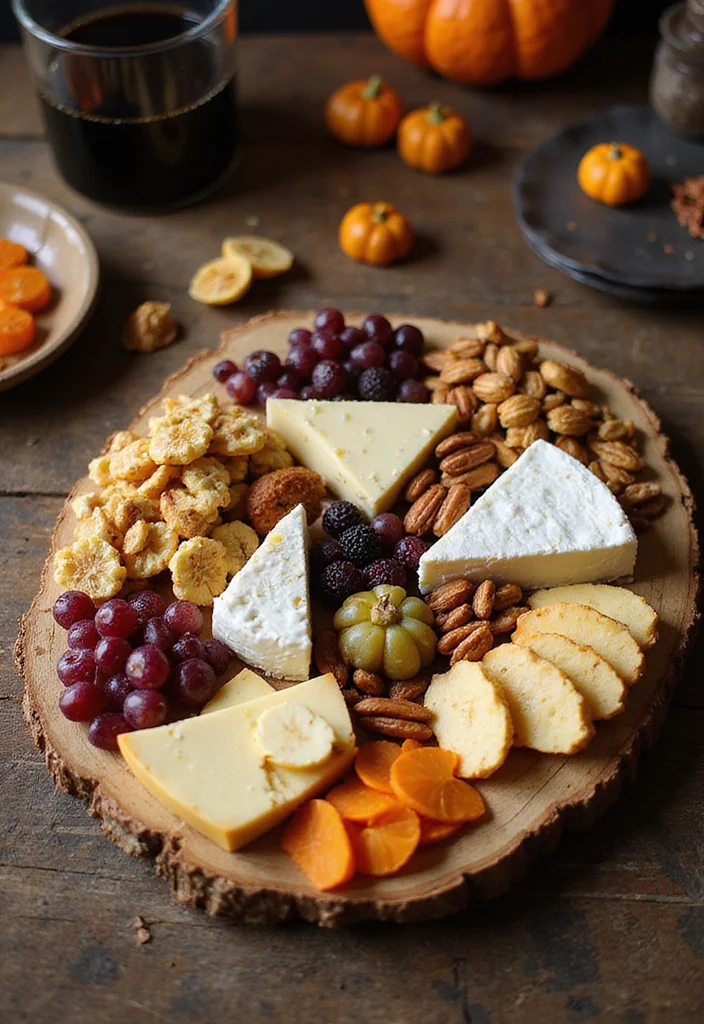 10 Halloween Vegan Recipes Fun and Festive - 10. Ghoulish Vegan Cheese Board