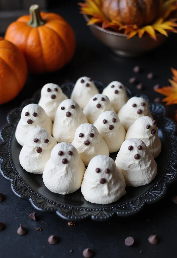 10 Halloween Vegan Recipes Fun and Festive - 2. Ghostly Vegan Meringues