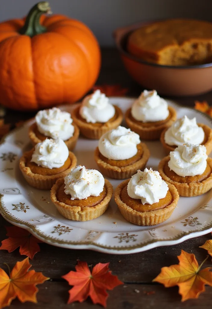 10 Halloween Vegan Recipes Fun and Festive - 6. Mini Vegan Pumpkin Pies