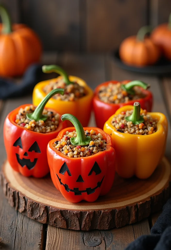 10 Halloween Vegan Recipes Fun and Festive - 7. Scary Good Stuffed Peppers