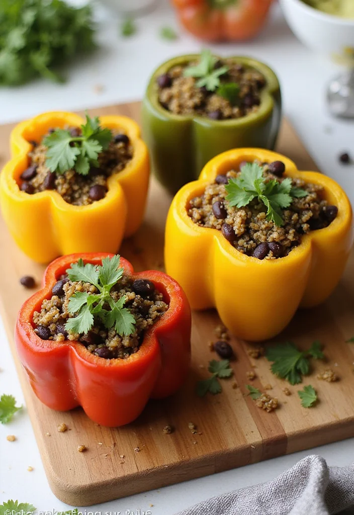 10 Healthy Bell Pepper Recipes for Fresh Flavor - 1. Quinoa and Black Bean Stuffed Peppers