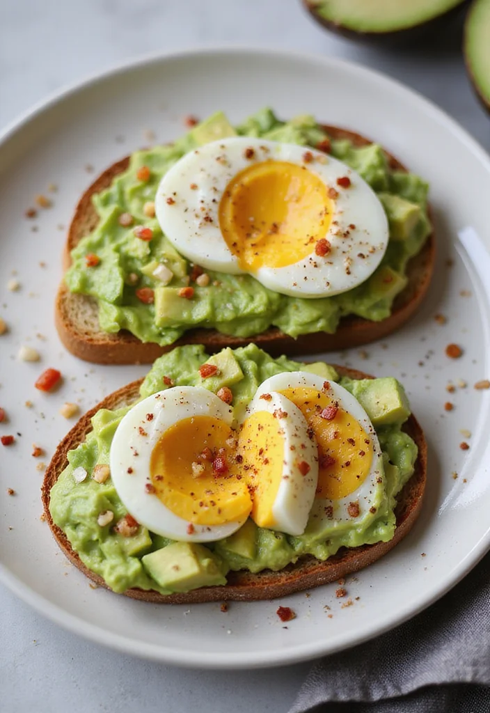 10 Healthy Boiled Egg Recipes for Simple Meals - 2. Avocado and Boiled Egg Toast