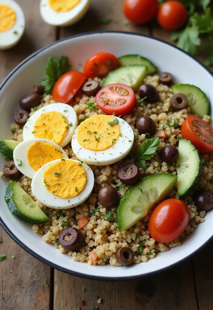 10 Healthy Boiled Egg Recipes for Simple Meals - 3. Mediterranean Quinoa Bowl with Boiled Eggs
