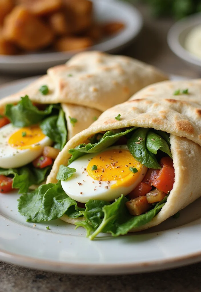 10 Healthy Boiled Egg Recipes for Simple Meals - 4. Boiled Egg and Spinach Breakfast Wrap