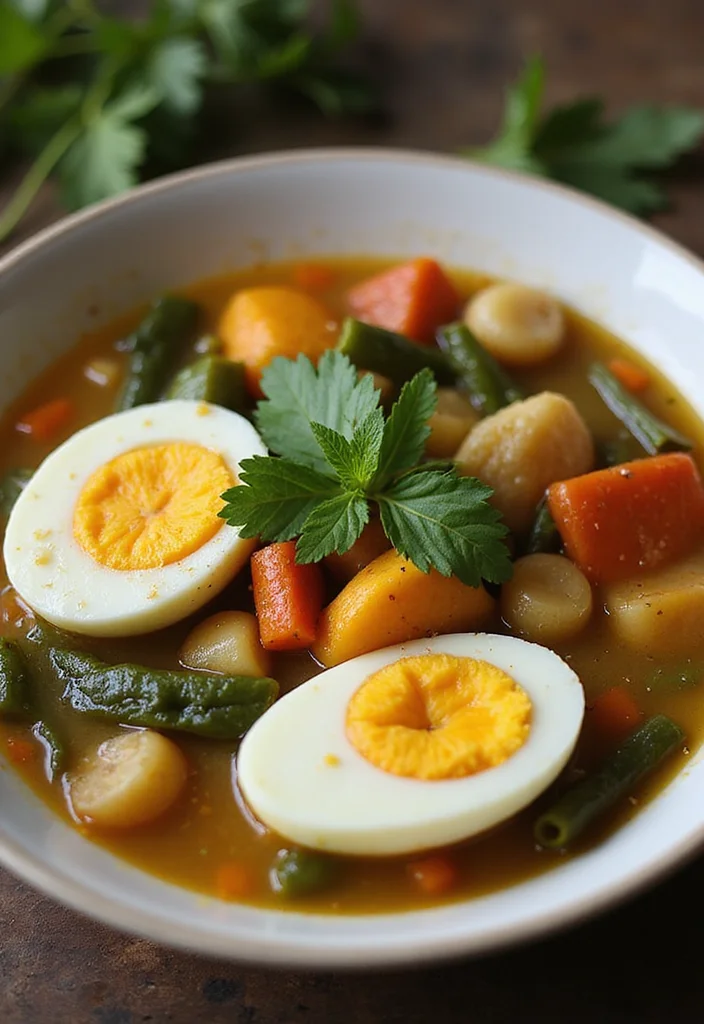 10 Healthy Boiled Egg Recipes for Simple Meals - 6. Boiled Egg Vegetable Soup