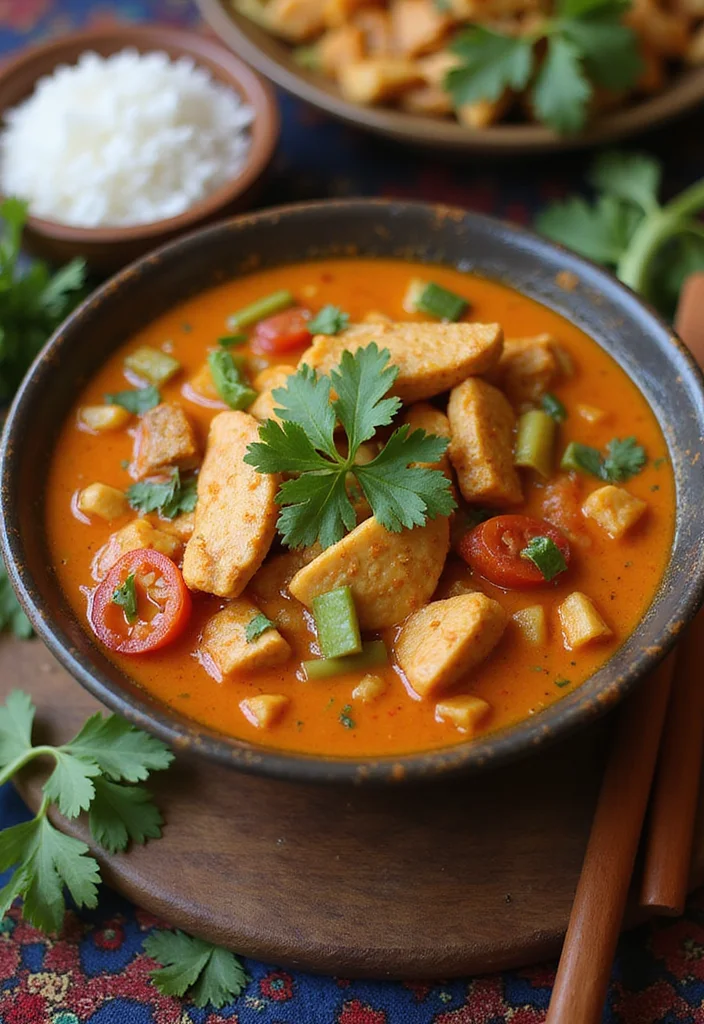 10 Healthy Chicken Stew Recipes for Cozy Dinners - 7. Thai Red Curry Chicken Stew