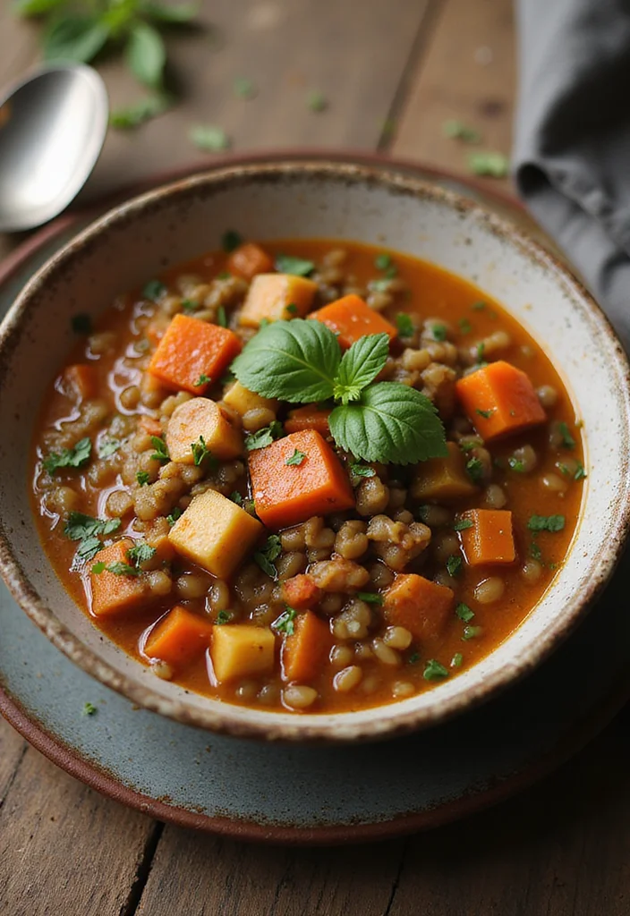 10 Heart Healthy Vegetarian Recipes for Daily Cooking - 5. Lentil and Vegetable Stew