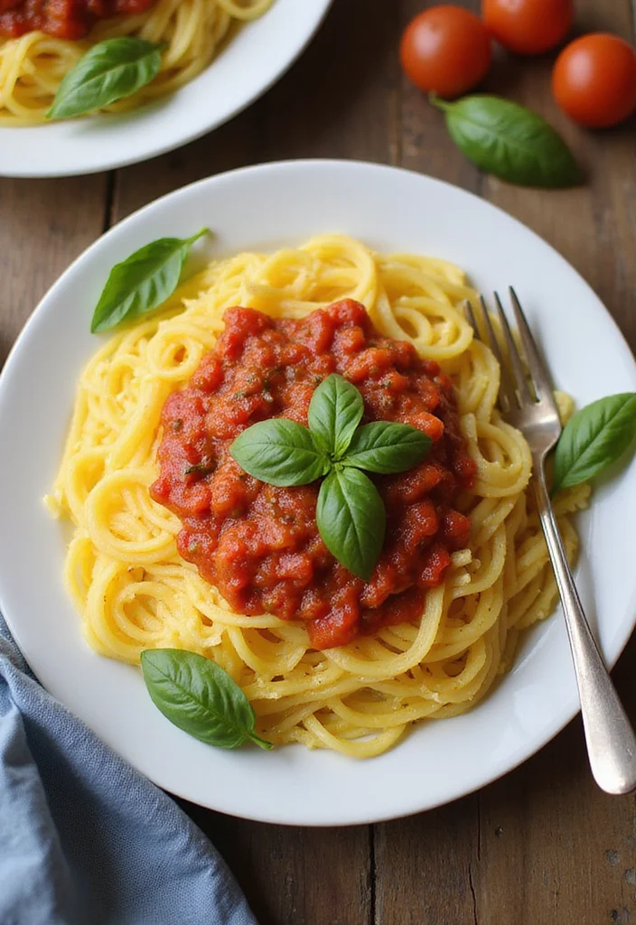 10 Heart Healthy Vegetarian Recipes for Daily Cooking - 9. Spaghetti Squash with Marinara Sauce
