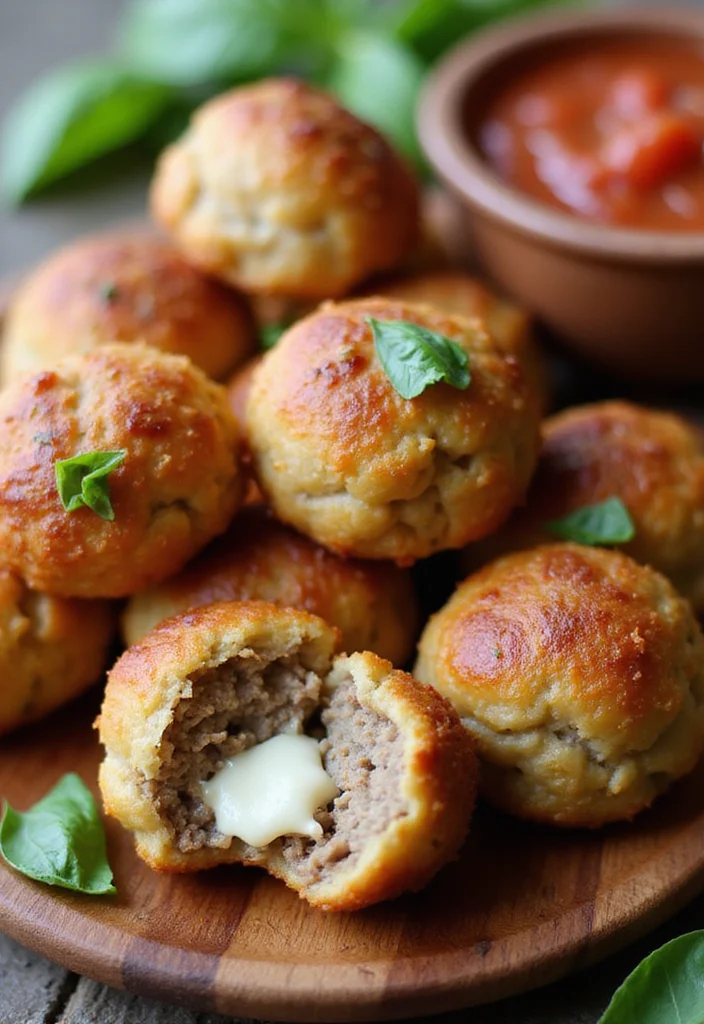 10 Keto Mozzarella Recipes for Simple Cheesy Meals - 1. Mozzarella-Stuffed Meatballs