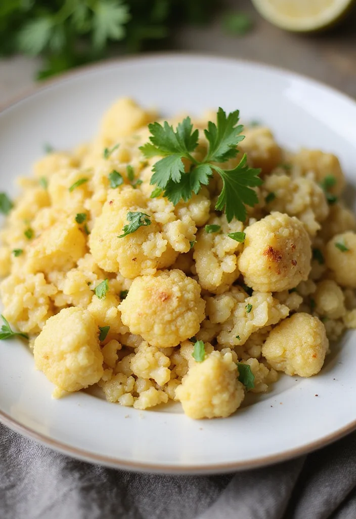 10 Keto Riced Cauliflower Recipes for Easy Low Carb Sides - 1. Garlic Butter Riced Cauliflower