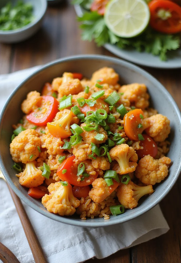 10 Keto Riced Cauliflower Recipes for Easy Low Carb Sides - 9. Sweet and Sour Cauliflower Rice