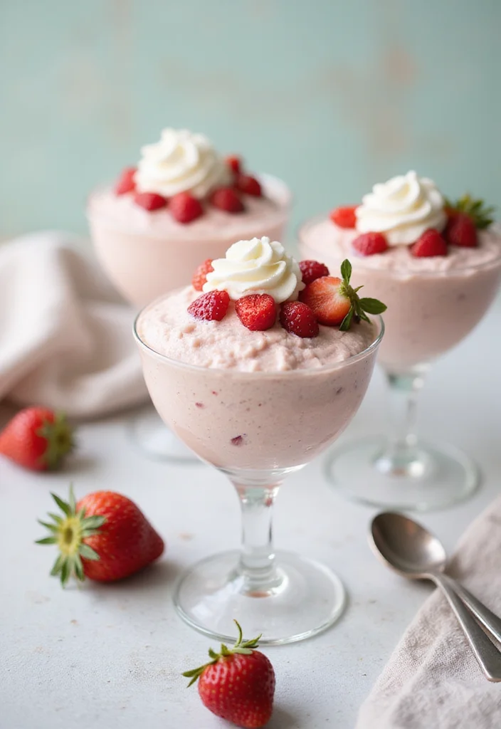 10 Keto Strawberry Recipes for Light Sweet Treats - 3. Strawberry Mousse with Whipped Cream