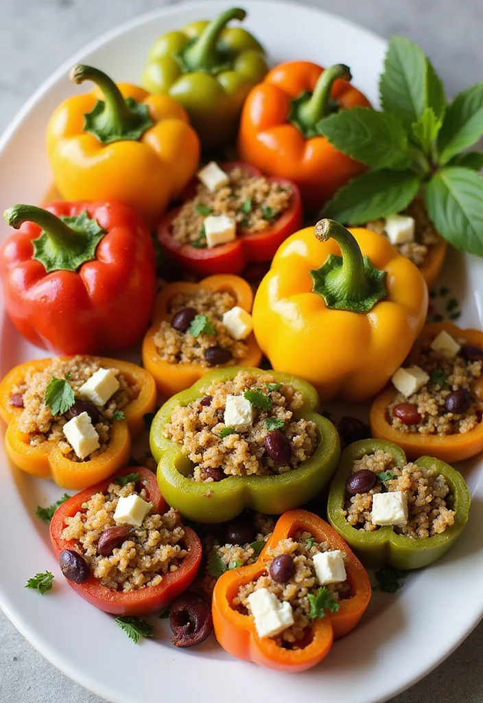 10 Keto Sweet Pepper Recipes for Bright Flavor - 4. Mediterranean Quinoa Stuffed Peppers