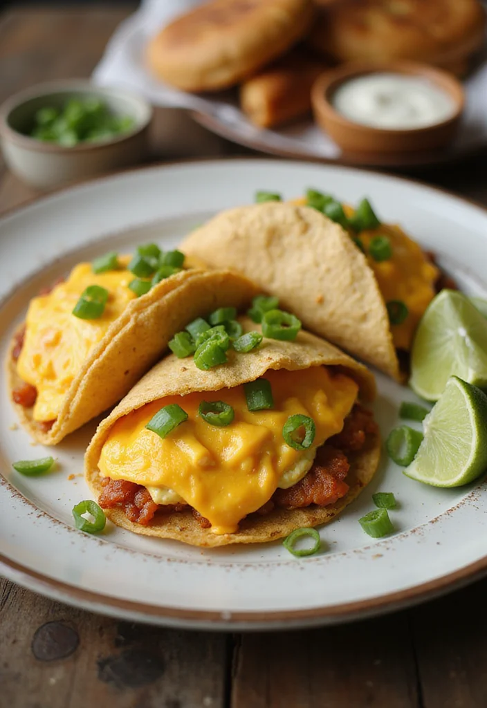 10 Keto Taco Meat Recipes for Fast Weeknight Dinners - 9. Egg and Cheese Breakfast Tacos