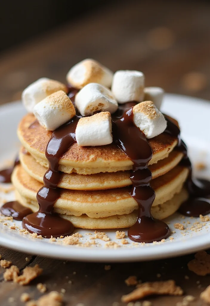 10 S'more Dessert Recipes for Gooey Sweet Treats - 8. S’mores Pancakes