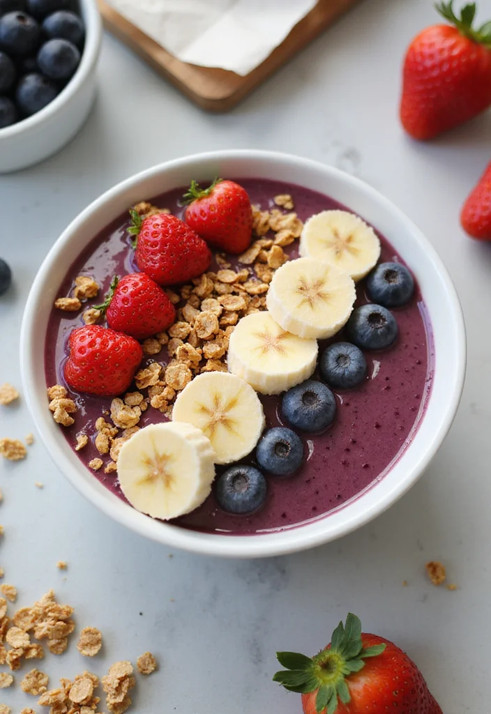 10 Tofu Dessert Recipes Light and Creamy - 10. Tofu Berry Smoothie Bowl