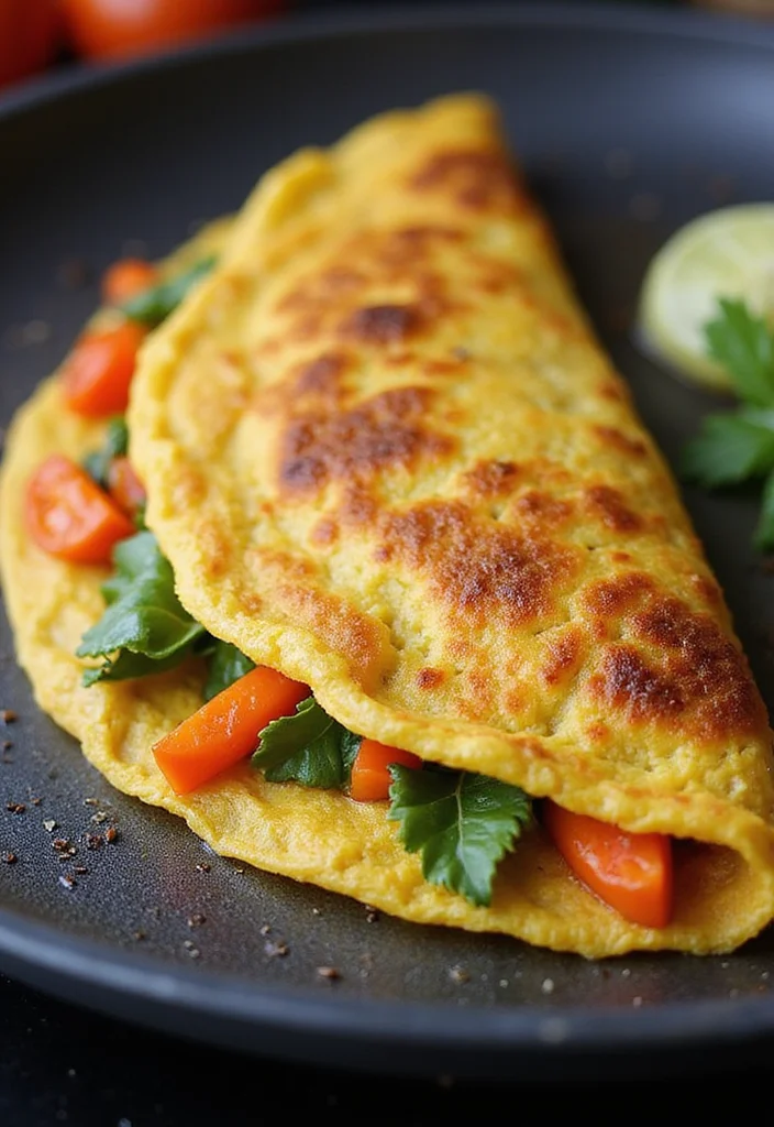 10 Vegan Blackstone Recipes for Easy Griddle Meals - 7. Chickpea Flour Omelette