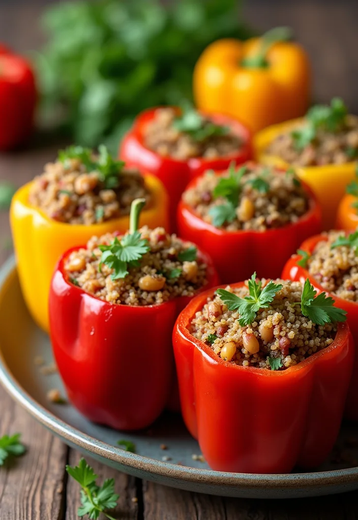 10 Vegan Dutch Oven Recipes for Warm Comfort Meals - 7. Stuffed Bell Peppers