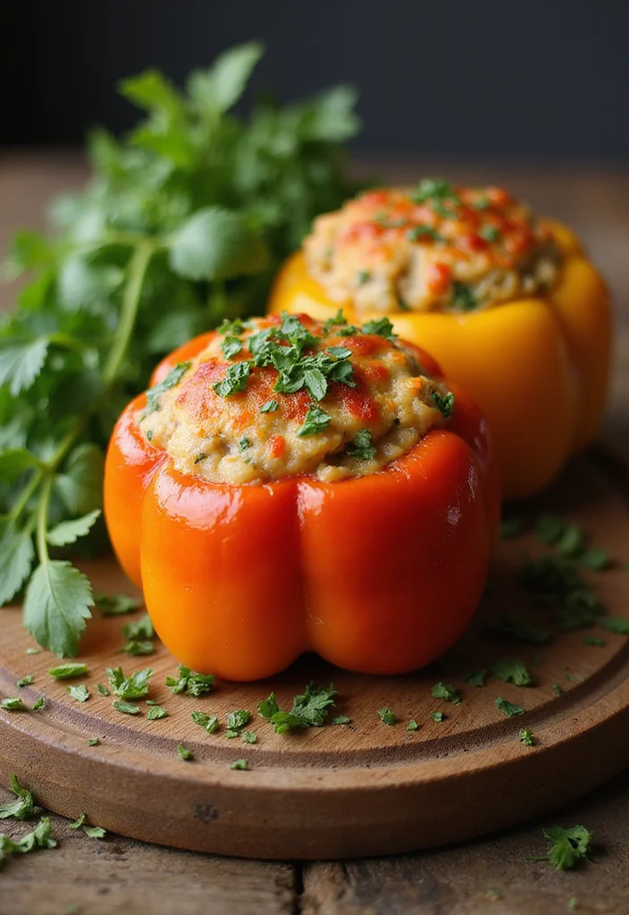10 Whole30 Vegan Recipes for Clean Plant-Based Eating - 4. Stuffed Bell Peppers with Quinoa
