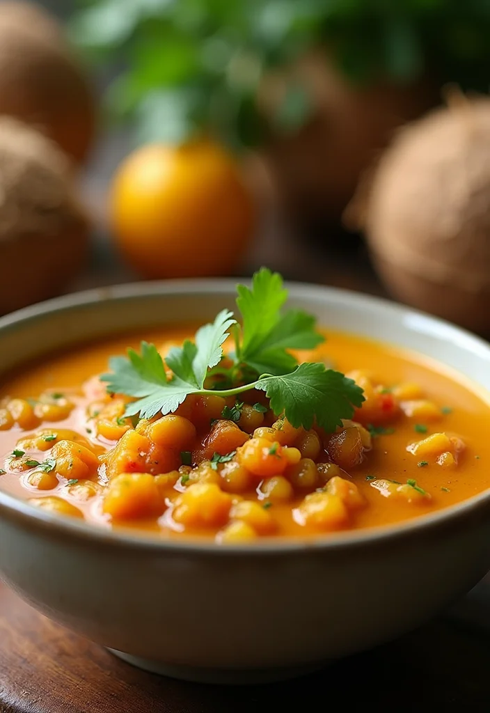 10 Whole30 Vegan Recipes for Clean Plant-Based Eating - 7. Coconut Curry Lentil Soup