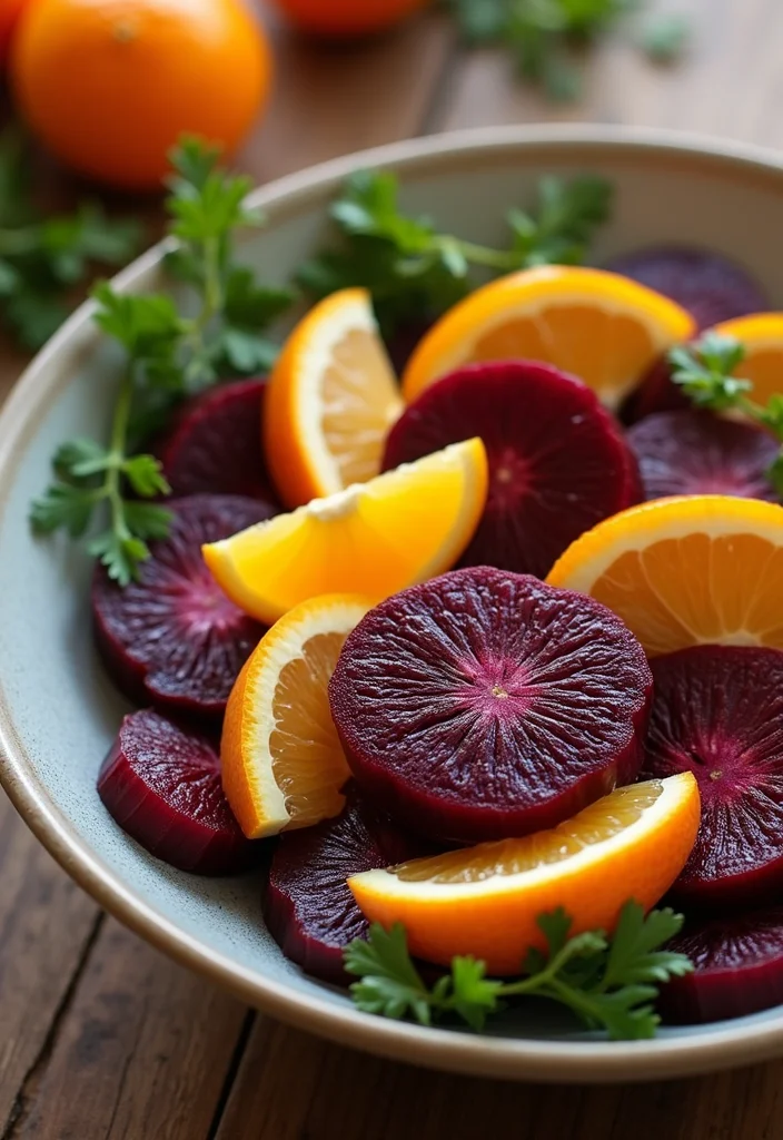10 Whole30 Vegan Recipes for Clean Plant-Based Eating - 8. Beet and Citrus Salad