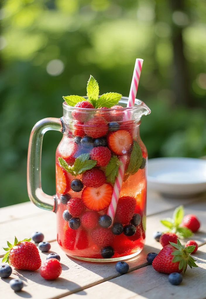 12 Berry Dessert Recipes Fresh and Easy - 12. Berry Infused Water