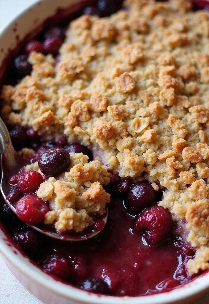 12 Berry Dessert Recipes Fresh and Easy - 3. Healthy Berry Crisp
