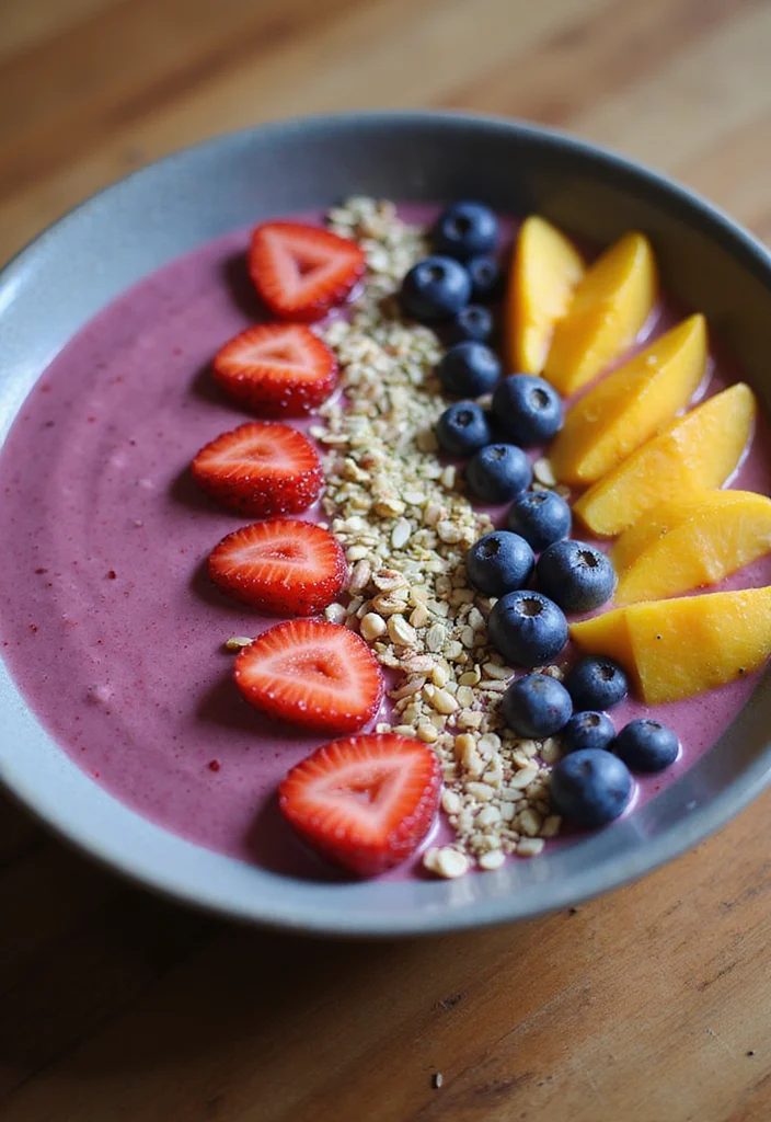 12 Berry Dessert Recipes Fresh and Easy - 5. Berry Smoothie Bowl