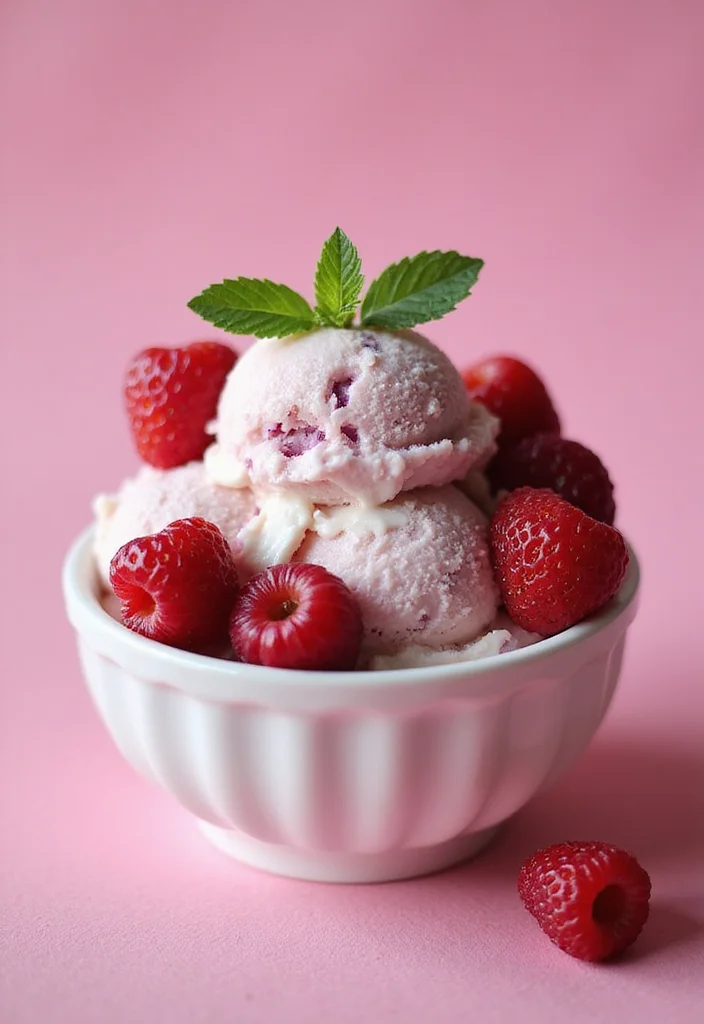 12 Berry Dessert Recipes Fresh and Easy - 6. Berry Coconut Ice Cream