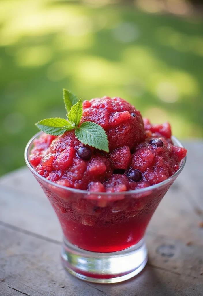 12 Berry Dessert Recipes Fresh and Easy - 9. Berry Granita
