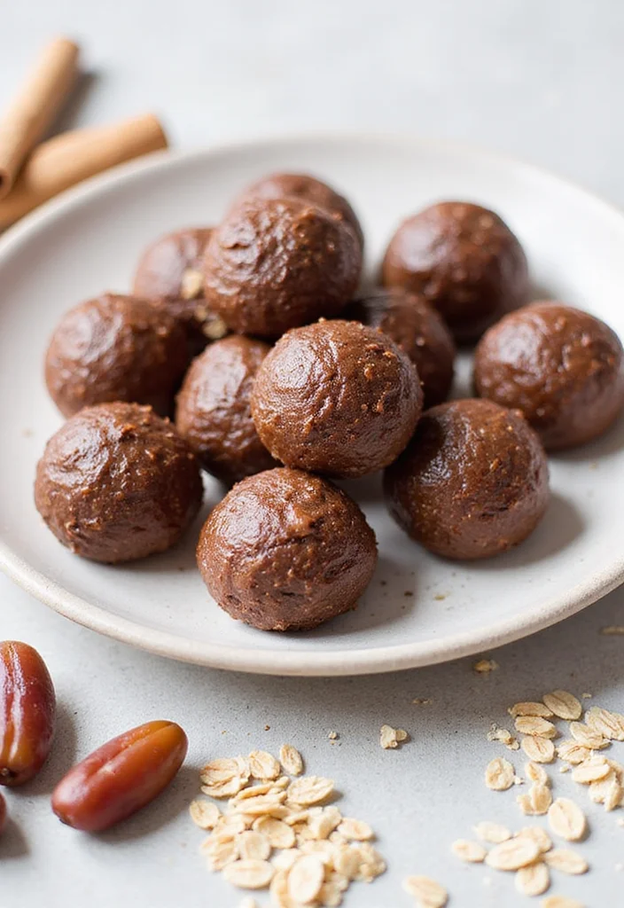 12 Cinnamon Dessert Recipes Warm and Cozy - 10. Cinnamon Chocolate Energy Balls