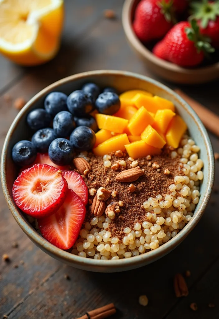 12 Cinnamon Dessert Recipes Warm and Cozy - 7. Cinnamon Quinoa Breakfast Bowl