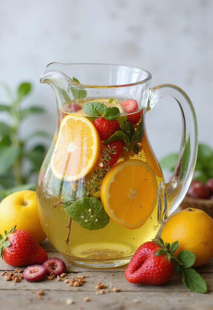 12 Easy Dinner Party Recipes for Stress-Free Hosting - 12. Herbal Infused Water