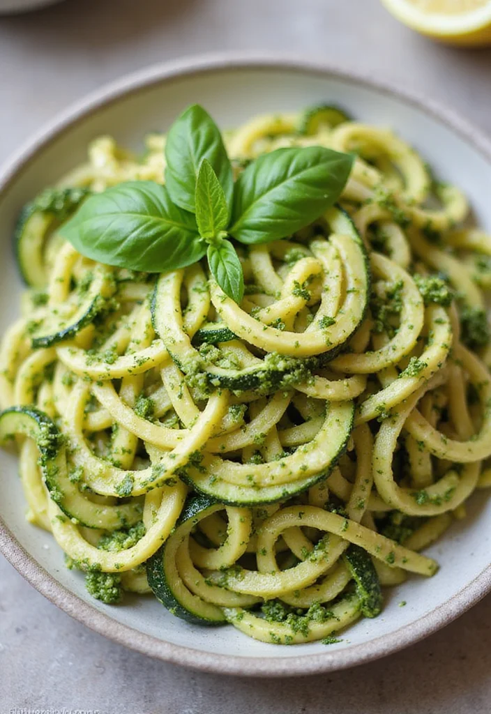 12 Easy Dinner Party Recipes for Stress-Free Hosting - 8. Zucchini Noodles with Pesto