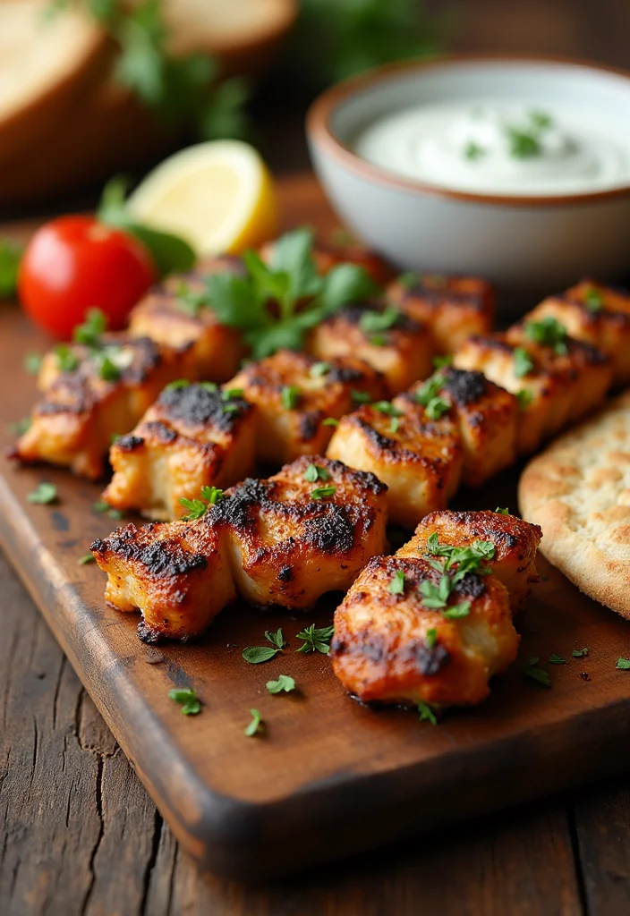 12 Greek Dinner Recipes Full of Mediterranean Flavor - 1. Grilled Lemon-Garlic Chicken Souvlaki