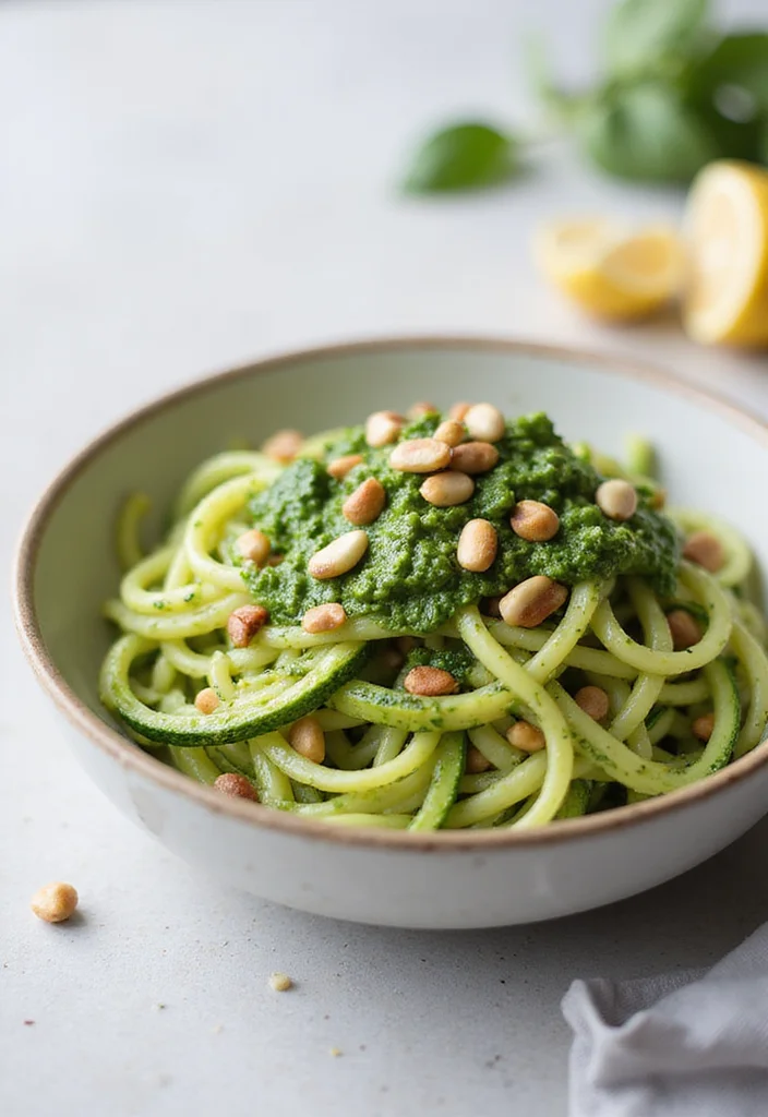 12 Gut Healthy Recipes with Nourishing Ingredients - 10. Zucchini Noodles with Pesto