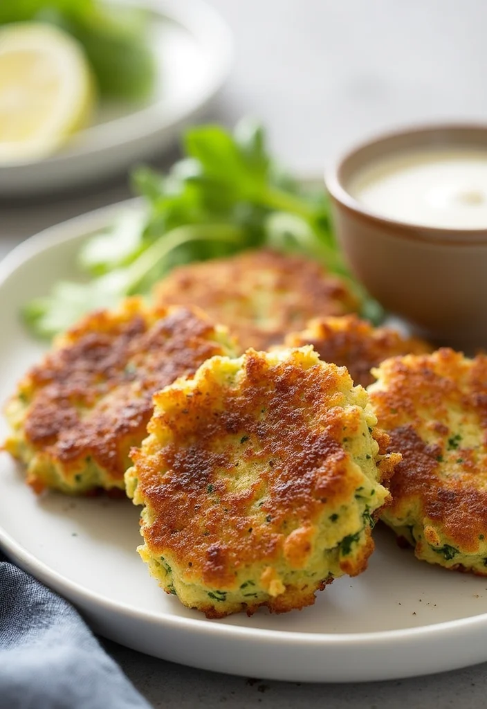 12 Healthy Air Fryer Recipes Quick and Tasty - 11. Air Fryer Zucchini Fritters