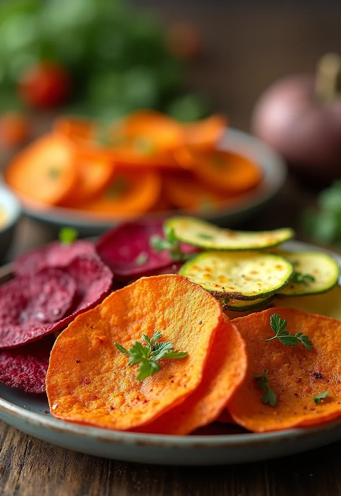 12 Healthy Air Fryer Recipes Quick and Tasty - 3. Air Fryer Veggie Chips