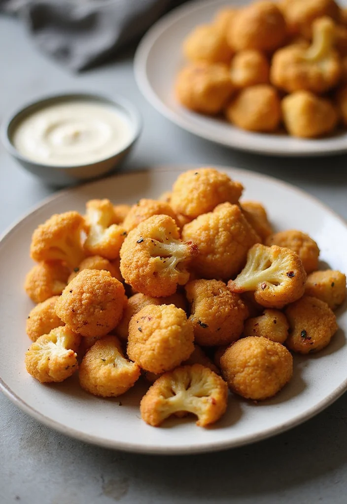 12 Healthy Air Fryer Recipes Quick and Tasty - 4. Savory Air Fryer Cauliflower Bites