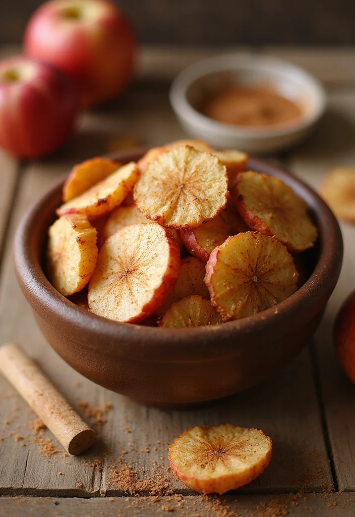12 Healthy Air Fryer Recipes Quick and Tasty - 6. Air Fryer Apple Chips